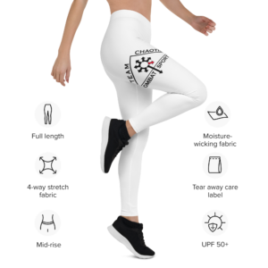 Micro Fiber Leggings - Chaotic White