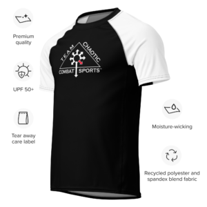 Short Sleeve Rash Guard Shirt - Team Chaotic w/ Belt flag