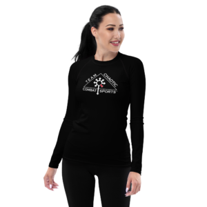 Women's Long Sleeve Rash Guard - Chaotic Beltflag