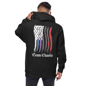 fleece zip up hoodie - Belt flag